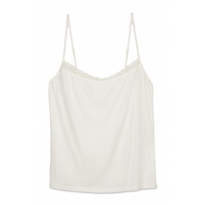 Camiseta tirantes punto súper suave blanca