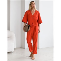 Брюки из плотного лиоцелла