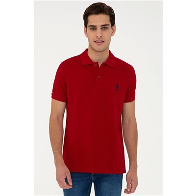 U.S. Polo Assn. Polo Yaka Regular Fit Basic Bordo Erkek T-shirt G081SZ011.000.1350497