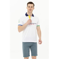 Erkek Beyaz Polo Yaka Tişört