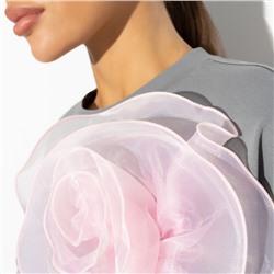 Футболка, Летний каприз (с брошкой)