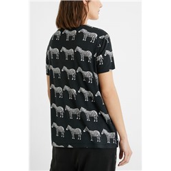 Camiseta manga corta zebras