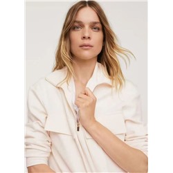 Женская толстовка с нагрудными карманами и с короткой молнией МАНГ*О