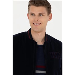 Erkek Lacivert Kaşe Mont