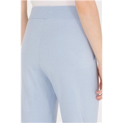 Kadın Mavi Triko Pantolon