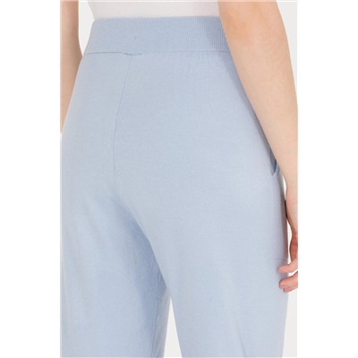 Kadın Mavi Triko Pantolon