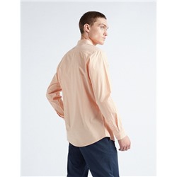 Popeline Striped Shirt, Men, Light Orange