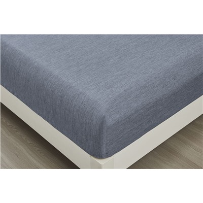 Простыня на резинке Страйп Меланж с высотой борта 25 см.