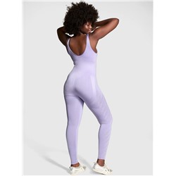 Satin Seamless Plunge Workout Onesie