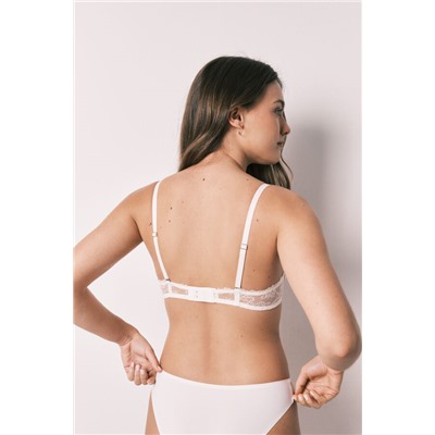 Sujetador push up encaje blanco GORGEOUS