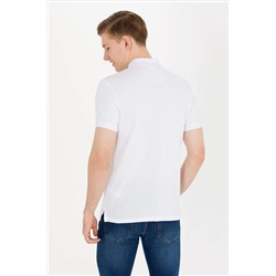 Erkek Beyaz Basic Polo Yaka Tişört