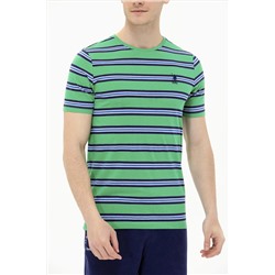 Erkek Yeşil Bisiklet Yaka Tişört