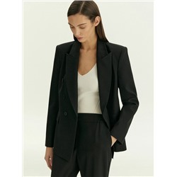 Двубортный жакет из костюмной шерсти, ML744/voyla