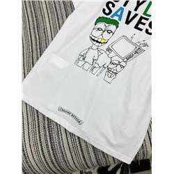 Футболка унисекс с весёлым принтом Chrom*e Heart*s