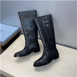 Женские широкие сапоги  ПРАД*А длиной до колена