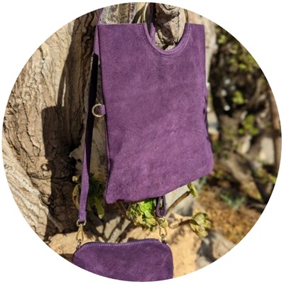 Сумка - трансформер PELLE- SHOPPER ASA  (440) violeta АКЦИЯ