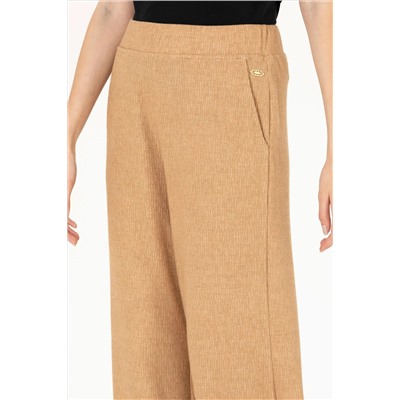 Kadın Camel Örme Pantolon
