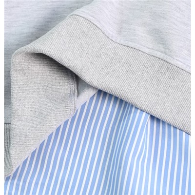 Женская рубашка с имитацией воротника рубашки и длинным рукавом КАР*Л😎