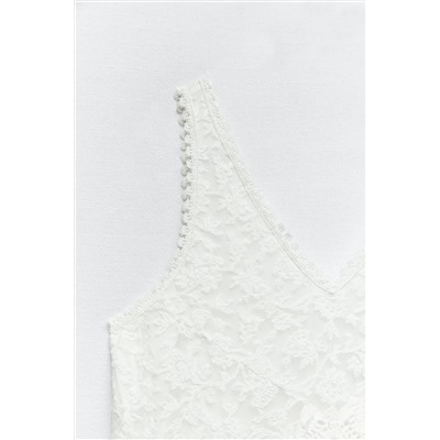 VESTIDO PUNTO COMBINADO CROCHET