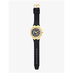 LADIES BLACK AND GOLD EMBELLISHED ANA DIGI WATCH