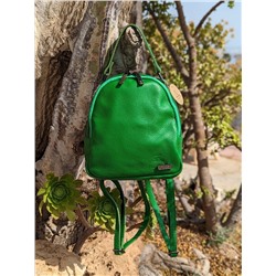 ZAPATOS · 2364-flores-verde+AB.Z · Pelle · mochila NAPA (630) verde