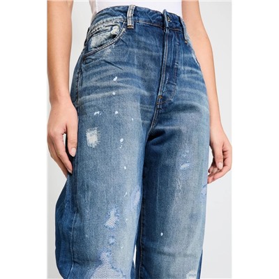 Vaquero boyfriend de algodón orgánico Azul