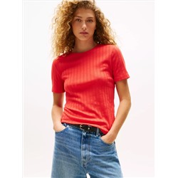 Pointelle Crewneck T-Shirt