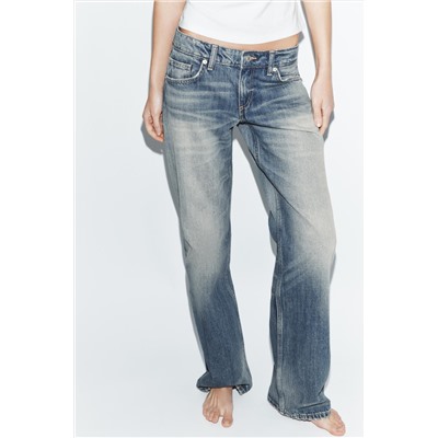TRF LOW-RISE WIDE-LEG JEANS