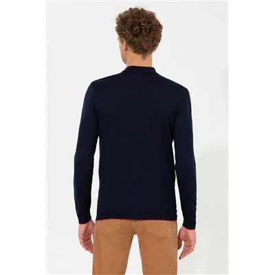 Erkek Lacivert Kazak