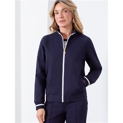 Бомбер среднего объема из футера двухнитки с эластаном