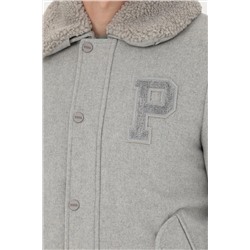 Erkek Gri Kaşe Mont