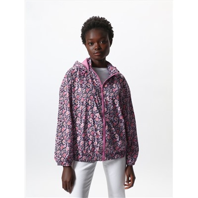 PRINTED JACKET WITH HOOD
