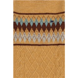 Erkek Çocuk Kum Melanj Bisiklet Yaka Triko Kazak