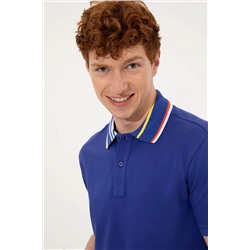 Erkek Mavi Polo Yaka Tişört