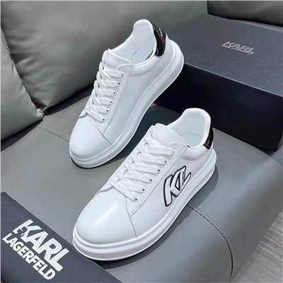 Кеды  karl  натур кожа люкс распродажа