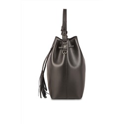 Bolso saco de piel Jila Negro