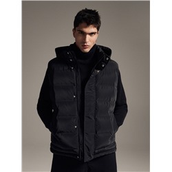 Steppweste mit Stehkragen