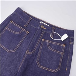 Женские стрейчевые прямые брюки-клеш АЙСИК*Л