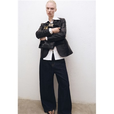 Tejano wideleg tiro bajo rinse wash