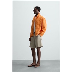 LINEN/COTTON OVERSHIRT