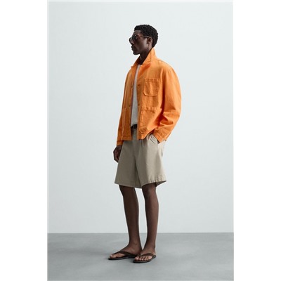 LINEN/COTTON OVERSHIRT