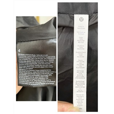 Женский пуховик 🔴 ЛУЛУЛЕМО*Н