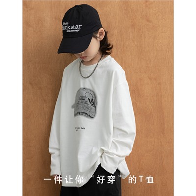 Лонгслив для мальчиков. Хлопок