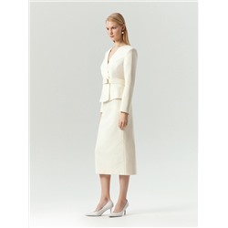 Юбка-карандаш миди из твида, S947/hiller