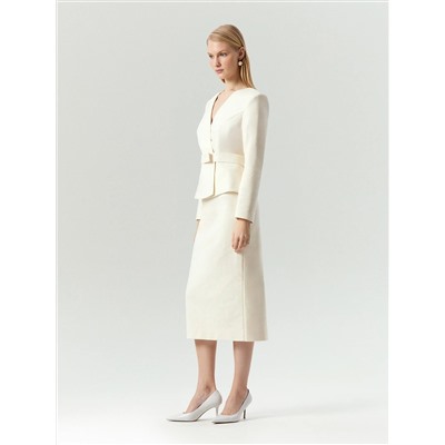 Юбка-карандаш миди из твида, S947/hiller