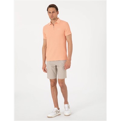 Vizon Slim Fit Gofre Dokuma Şort