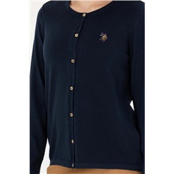 Kadın Lacivert Basic Triko Hırka