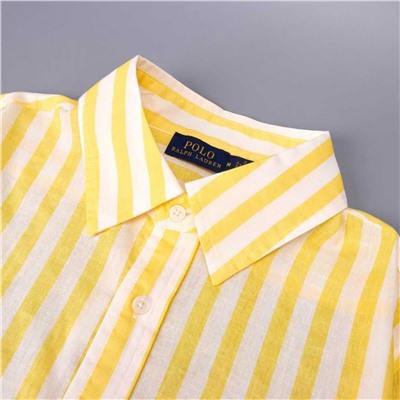 Классическая изысканная повседневная рубашка в полоску РАЛЬ*Ф Л