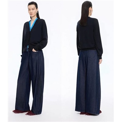 Женский комплект из двух предметов: свитер с V-образным вырезом  ДЖЕЙ*ЭН*БИ*УАЙ