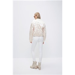 Chaqueta de seda Beige